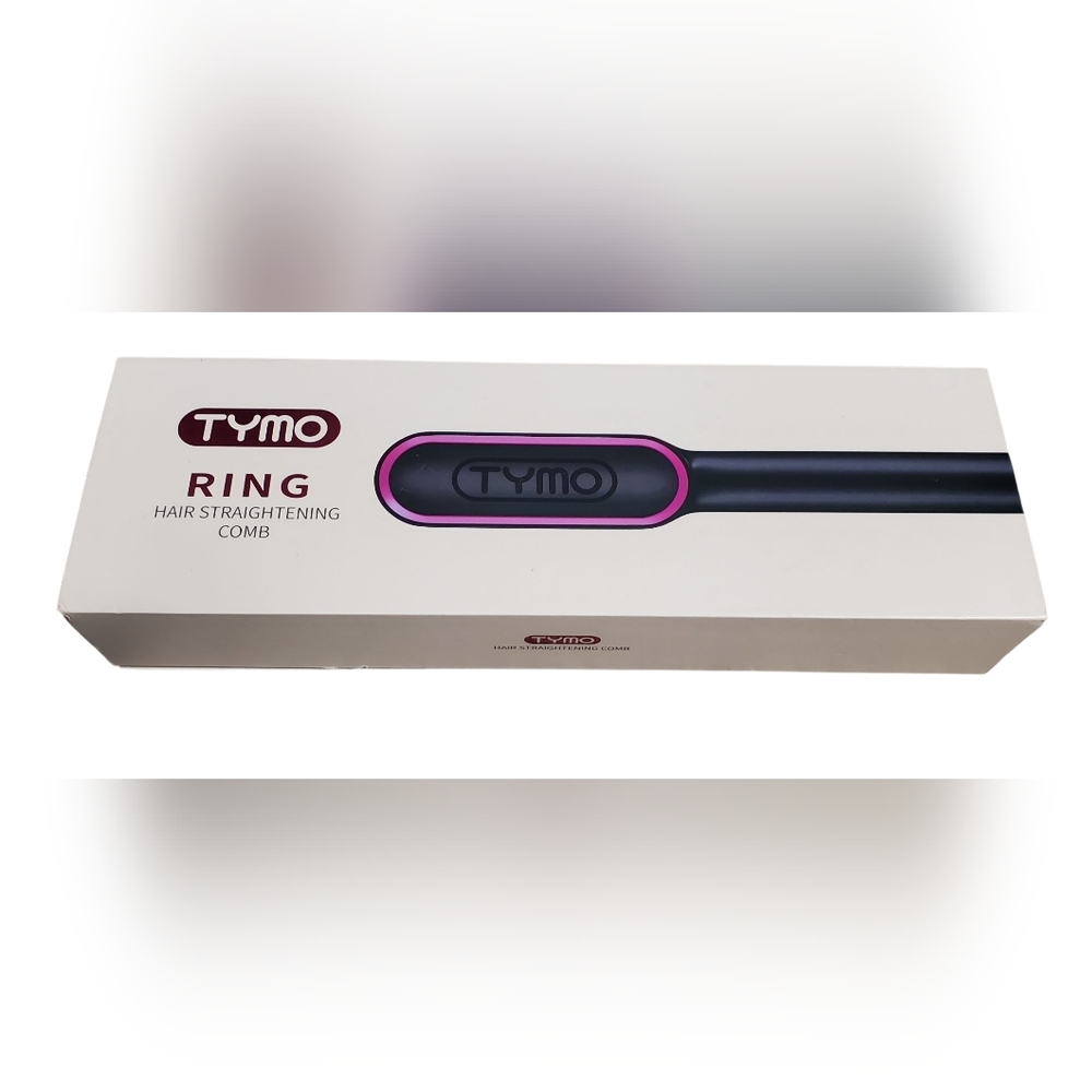 TYMO Ring Hair Straightening Comb - Black and Pink